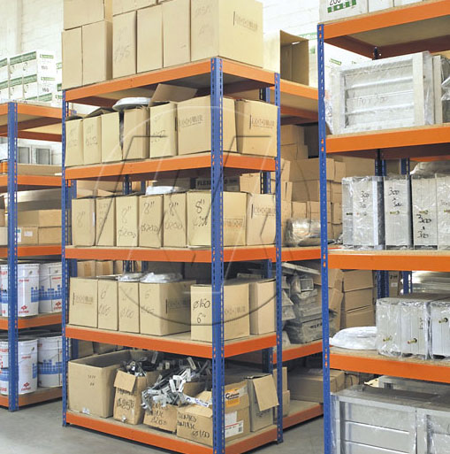 Metal Point Plus metal shelving for higher loading capacities