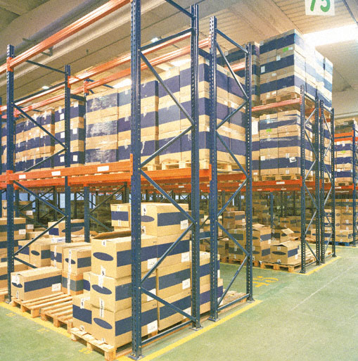 Metal Point 2 metal shelves for warehouses